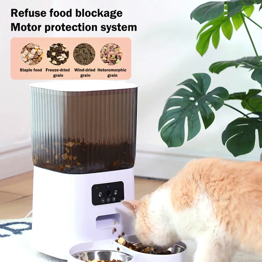Automatic Cat Feeder with HD Camera and Wifi