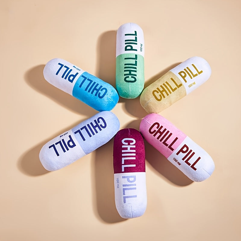 Pet Toy Soft Chill Pill