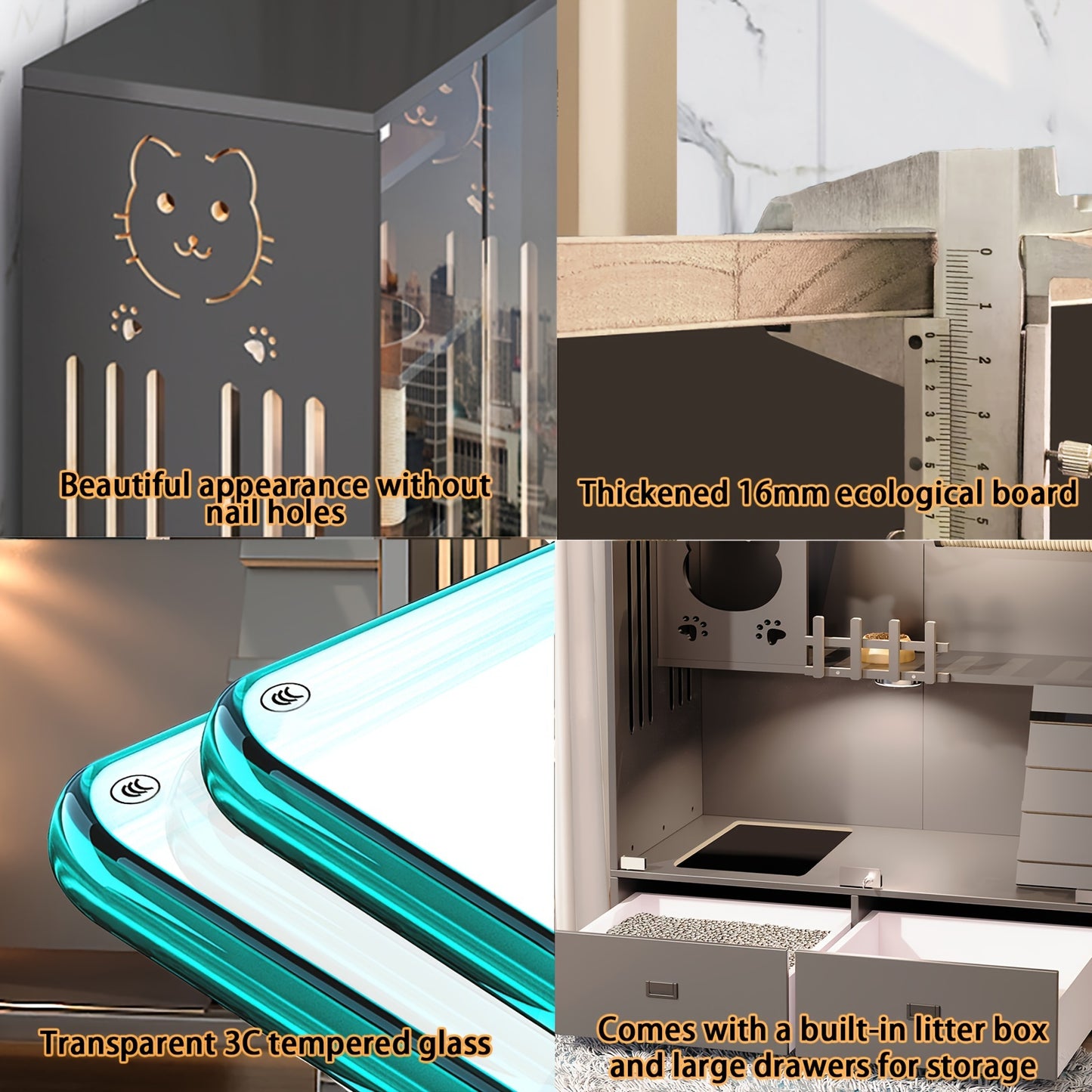 Cat Condo with Cat Litter Box