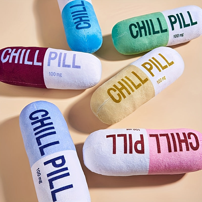 Pet Toy Soft Chill Pill