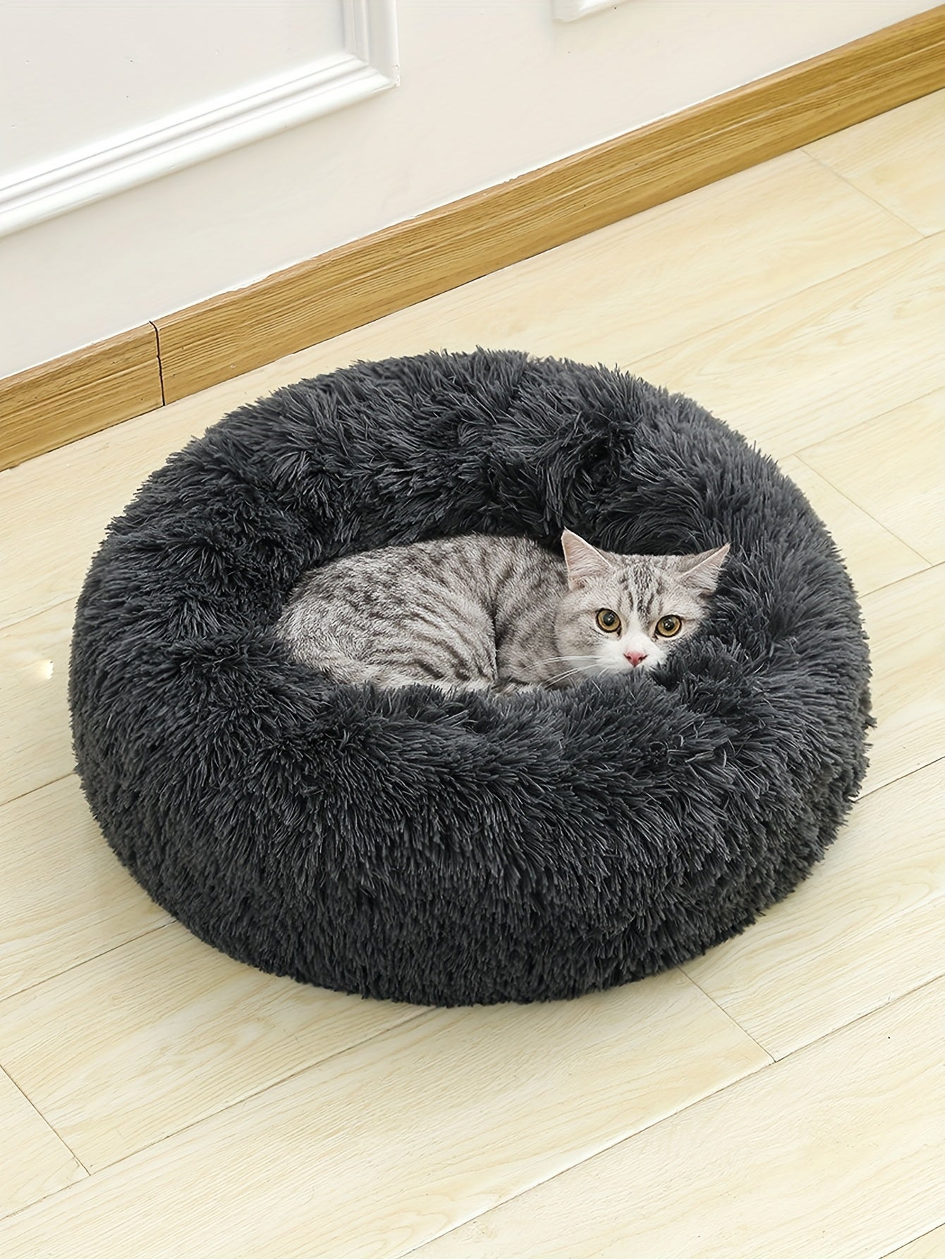 Cozy Fluffy Plush Pet Bed