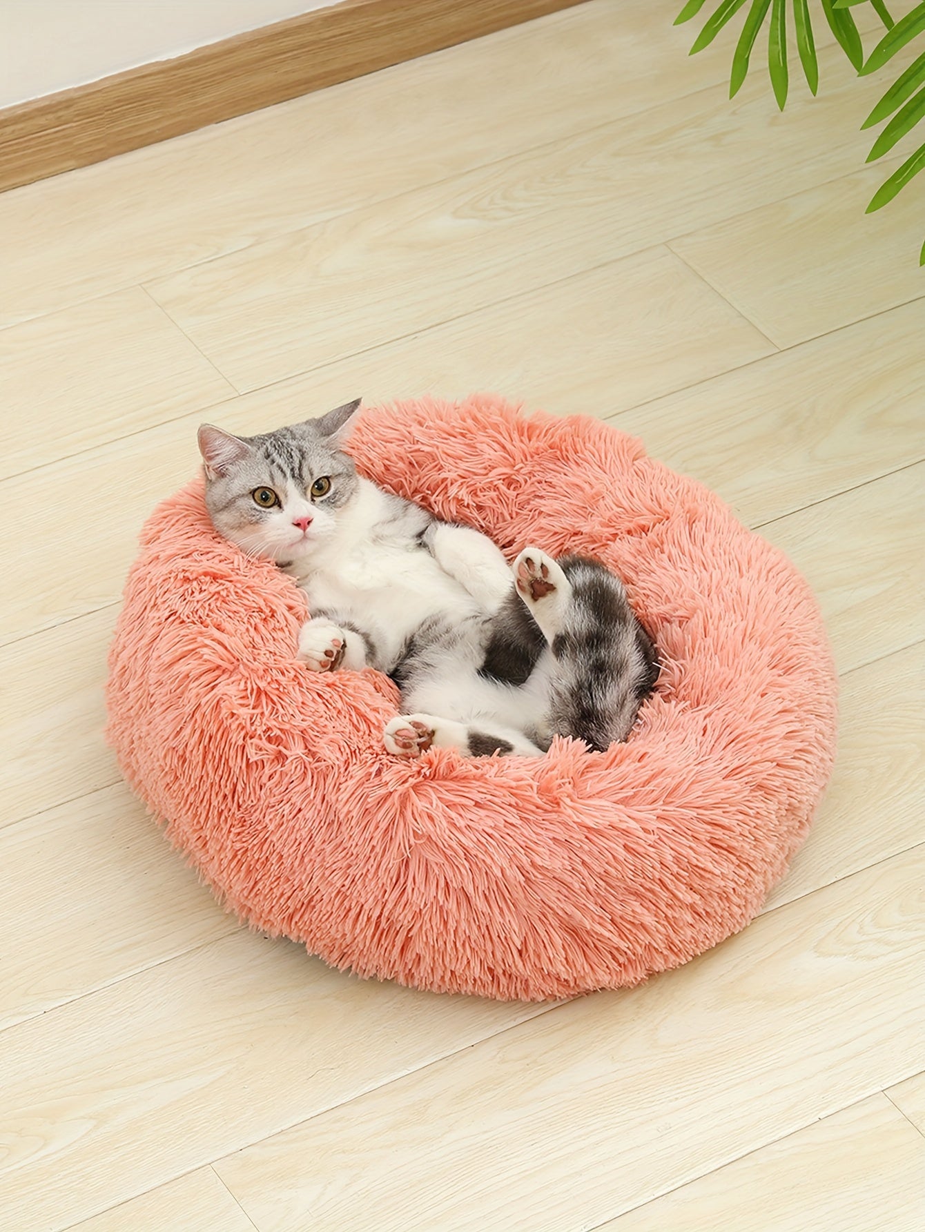 Cozy Fluffy Plush Pet Bed