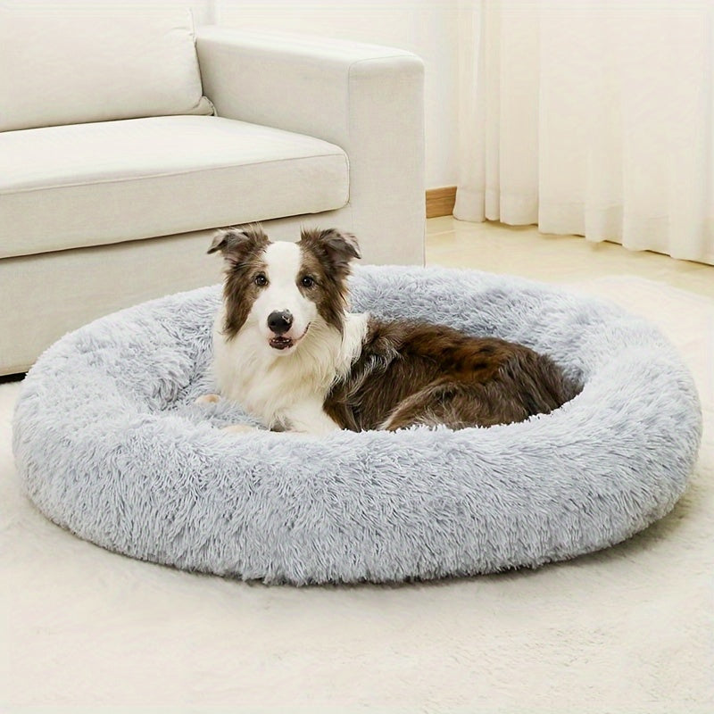 Cozy Fluffy Plush Pet Bed