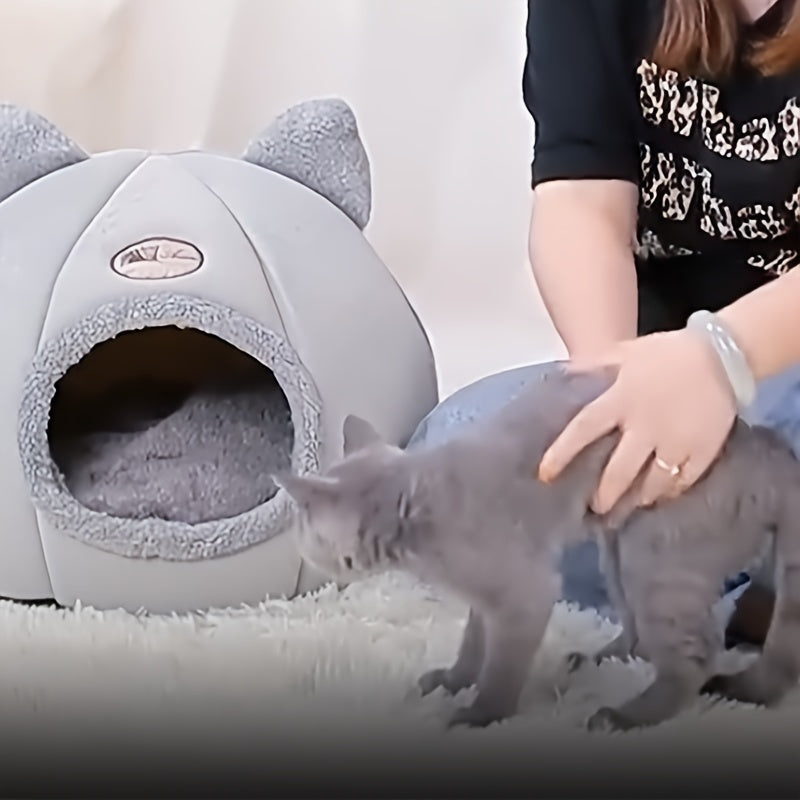Cozy Kitty Cave Pet Bed