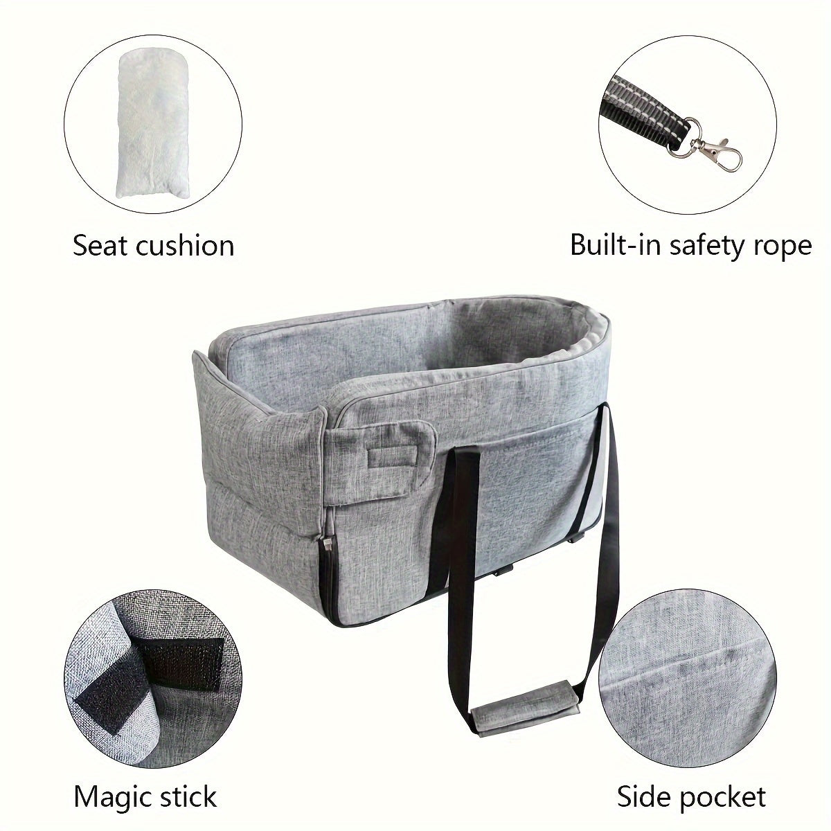 Pet Seat For Cars, Dog Car Carrier