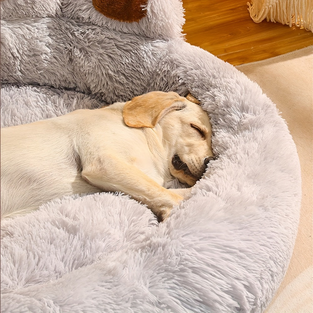 Cozy Paw-Shaped Pet Bed