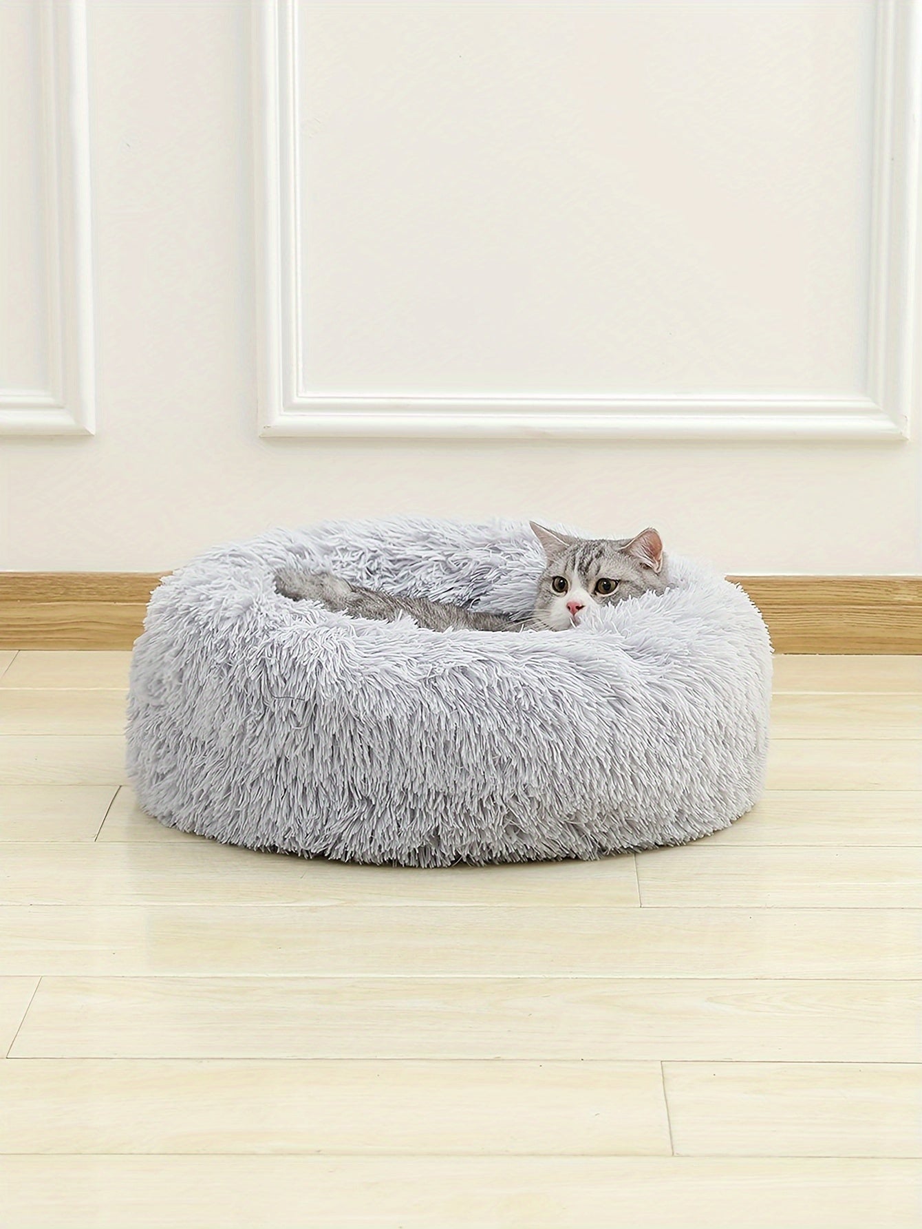 Cozy Fluffy Plush Pet Bed