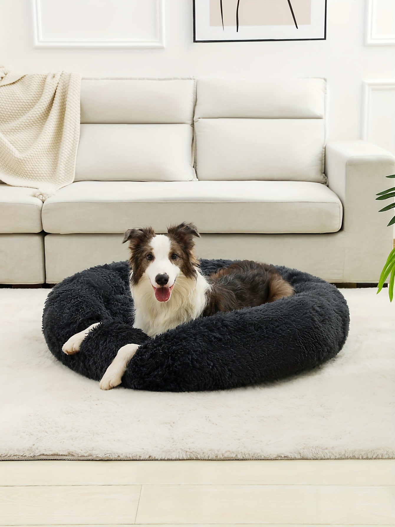 Cozy Fluffy Plush Pet Bed
