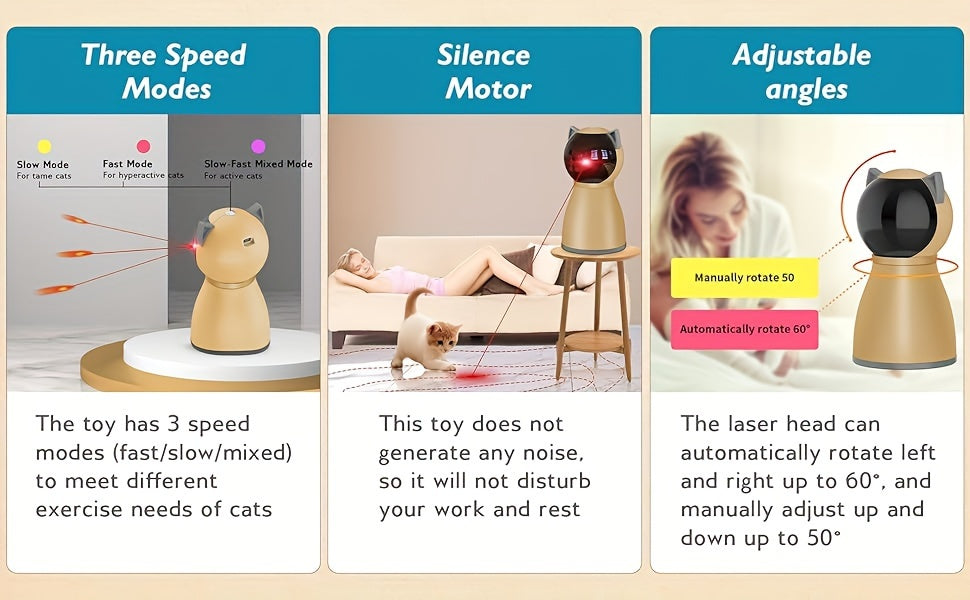 Interactive Automatic Cat Laser Toy