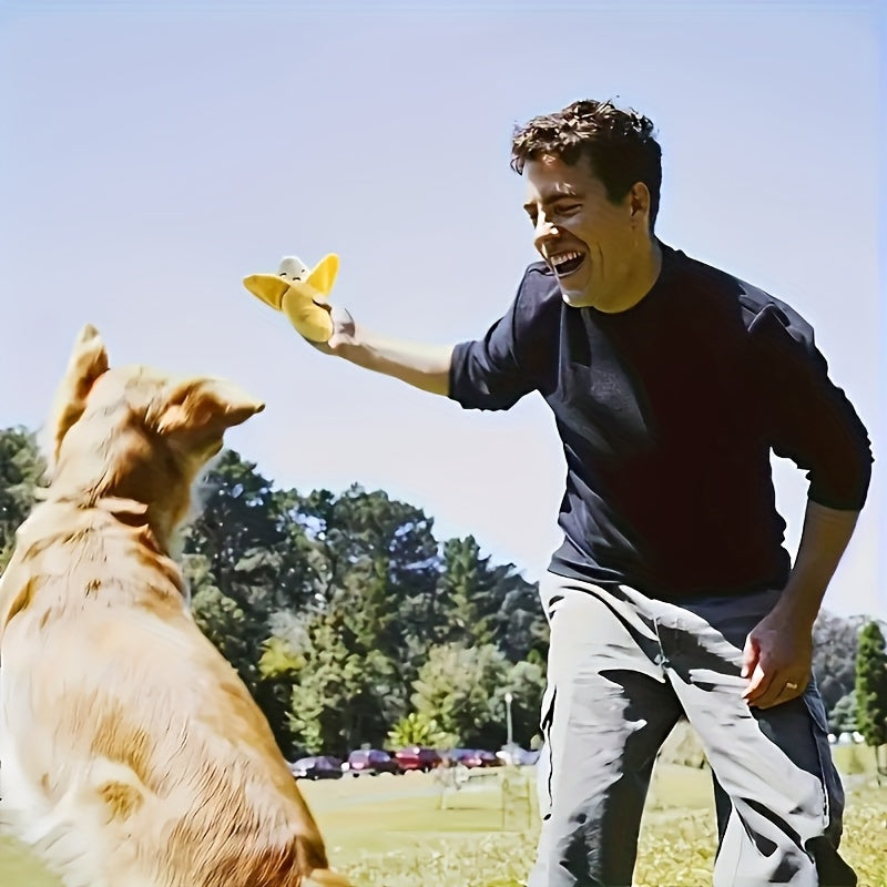 Cartoon Pattern Plush Dog Toy Set